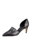 Aurelian Pointy Kitten-Heel Pump