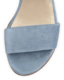 Corbata Suede Ankle-Wrap Sandal