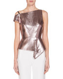 Asymmetric One-Shoulder Peplum Top