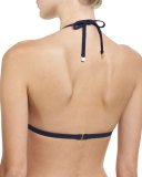 Soul Stripe Halter-Neck Swim Top