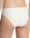 Ruched-Front Hipster Swim Bottom, Chantilly