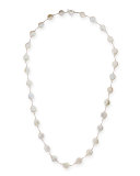 Single-Strand Coin Pearl & Crystal Necklace, 35"
