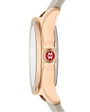 Cape Topaz Watch w/Silicone Strap, Taupe