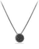 Chatelaine Pendant with Black Diamonds