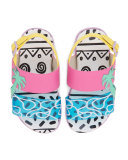 Becky Malibu Mini Sandal, Aqua, Sizes 5T-2Y