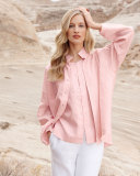 Linen Button-Front Jacket