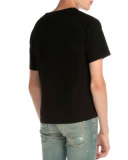 Star-Print Short-Sleeve T-Shirt, Black