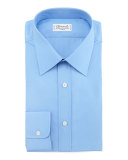 Barrel-Cuff Poplin Shirt