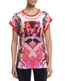 Variant Tiger Rock Tee, Fuchsia
