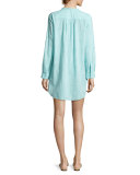 Boyfriend Beach Shirt, Blue