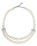 Pearl Two-Strand Bib Necklace