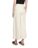 Patch-Pocket Culottes, Ivory