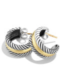 Cable Classics Hoop Earrings with Gold