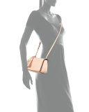 Thea Mini Leather Crossbody Bag, Pale Apricot