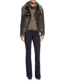 Woodland Leather Jacket, Black