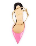 Rivierina Patent Red Sole Pump, Shocking Pink
