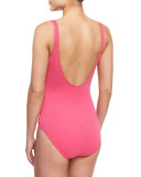 Diamond In The Rough One-Piece Swimsuit, Pink