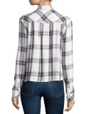 Dylan Plaid Long-Sleeve Shirt, Multi