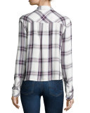 Dylan Plaid Long-Sleeve Shirt, Multi