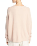 Cashmere-Linen Crewneck Pullover