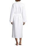 Quilted Basket-Weave Robe, White
