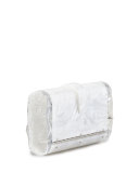 Lara Acrylic Ice Clutch Bag, White