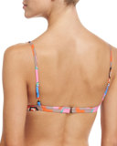 Capri Printed Triangle Swim Top