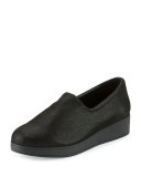 Vilaa Nubuck Slip-On Flat, Black