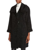 Playful Persian Faux-Fur Coat, Petite
