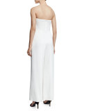 Strapless Wide-Leg Jumpsuit