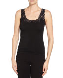 Aspire Lace-Trim Jersey Tank