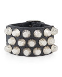 Giant 12 Triple-Row Leather Bracelet