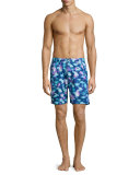 Moon Jellies Swim Trunks, Blue
