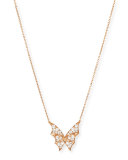 Fly By Night Rose Gold Diamond Pendant Necklace