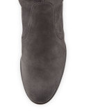 Tieland Suede Over-the-Knee Boot, Slate