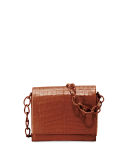 Gio Crocodile Chain Crossbody Bag