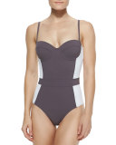 Lipsi Colorblock One-Piece Swimsuit