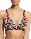 Africana Printed Swim Top