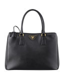 Saffiano Gardener's Tote Bag, Black (Nero)