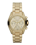   Mid-Size Golden Stainless Steel Bradshaw Chronograph Watch
