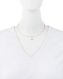 Small Starburst Charm Collar Necklace in 14K Gold