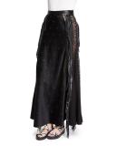 High-Waist Embellished Maxi Skirt, Pitch