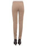 Mara Skinny Stretch-Knit Pants, Camel