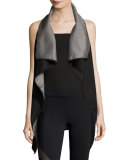 Revolver Reversible Wrap Vest, Gray/Black