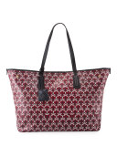 Marlborough Iphis-Print Tote Bag, Oxblood