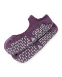 Chey Mary Jane Grip Socks, Purple