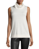 Kalis Draped-Back Turtleneck Top