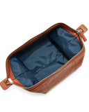 Frame Leather Travel Kit, Bourbon