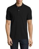 Pique Polo Shirt, Black