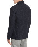 Boucle Two-Button Sport Coat, Navy